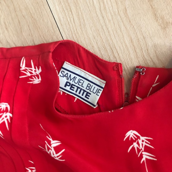 VINTAGE Samuel Blue Dress 1980 - Picture 3 of 8